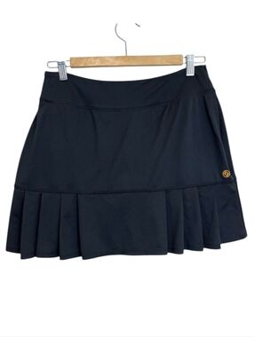 Lija Black Pleated Athletic Golf Skort - Size S